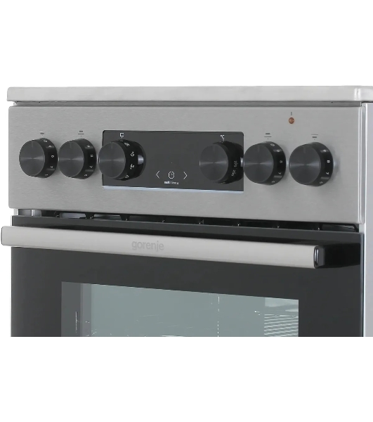 Плита электрическая Gorenje GEC5C40XAOT серебристый, конфорок 4 шт, духовка 70 л, 50 см x 85 см x 59.4 см
