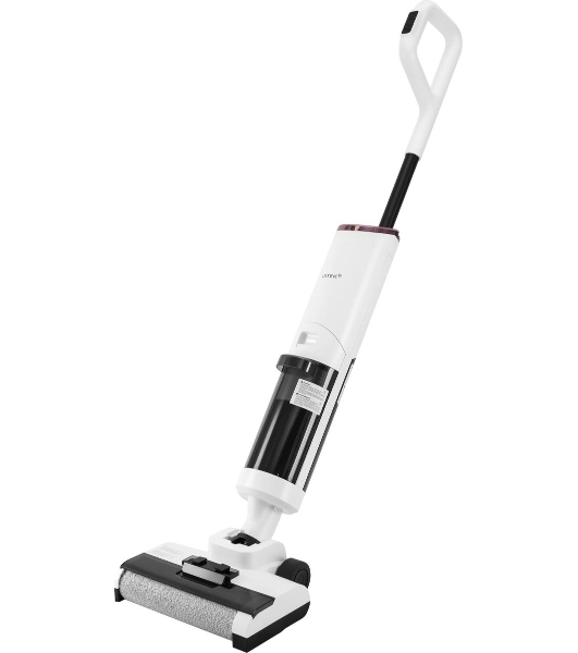 Пылесос моющий Vitek VT-FW11PRO белый/черный, питание от аккумулятора, 120 Вт, уборка сухая/влажная, пылесборник 0.68 л