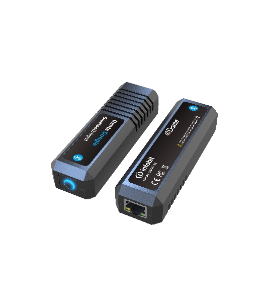 Конвертер Infobit [iTrans DB-TR-22] (приемник/передатчик) аудиоинтерфейс Dante - Bluetooth 5.0 (2X2), Питание PoE.