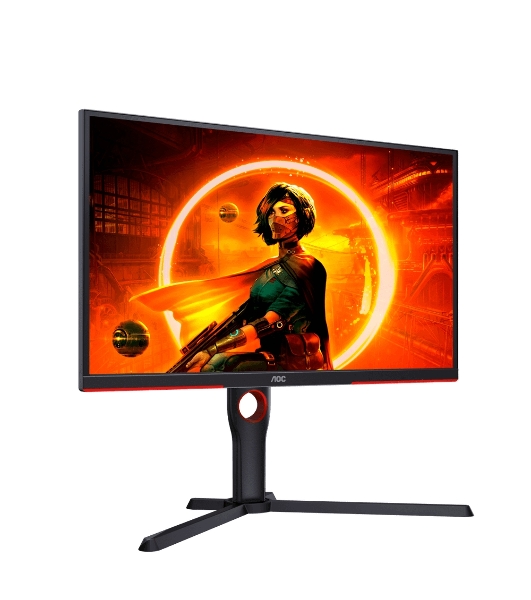 Монитор 24.5' AOC Gaming 25G3ZM VA 1920x1080, 240 Гц, 1 мс, 16:9, 300 кд/м2, 2xHDMI, 1xDP, черный/красный