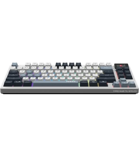 Клавиатура MSI Forge GK600 гибридная, Bluetooth, радиоканал, белый