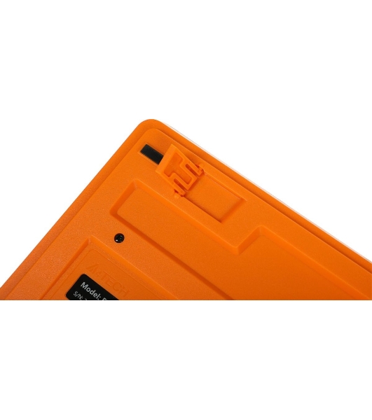 Комплект клавиатура+мышь A4Tech FStyler F1010 проводной, USB, 1600 DPI, чёрный/оранжевый