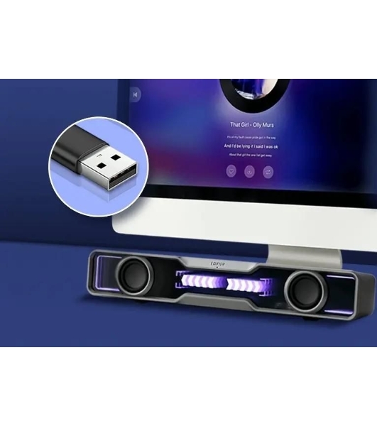 Колонки Edifier QS30 1.0 черный 5Вт BT