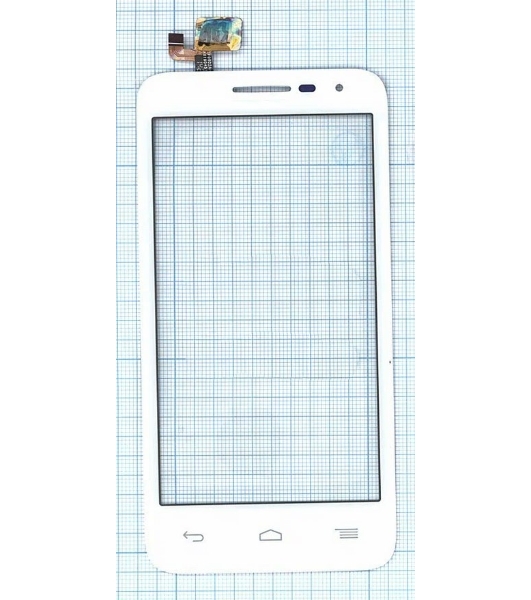Сенсорное стекло (тачскрин) для Alcatel POP D5 5038D, белое
