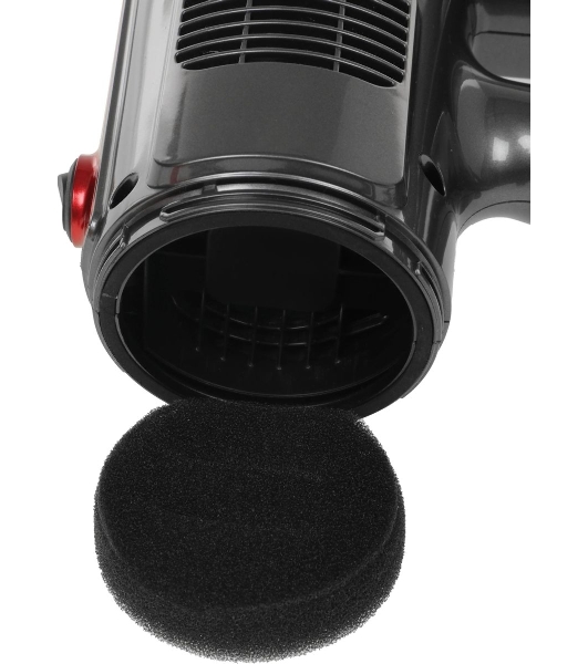 Пылесос вертикальный Centek CT-2561 красный/черный, питание от сети, 150 Вт, уборка сухая, пылесборник 0.5 л