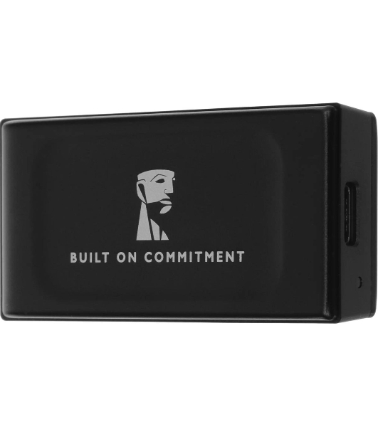 Внешний SSD Kingston XS1000, 2TB, USB 3.2 Gen 2 Type-C, R/W 1050/1000, черный