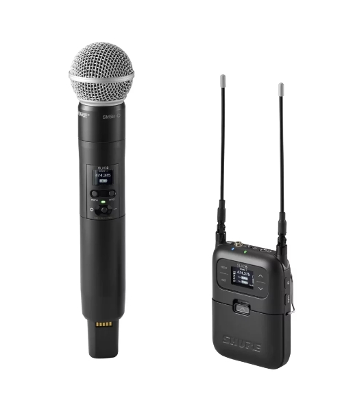 Ручной передатчик SHURE SLXD2/SM58=-H56 с капсюлем SM58. Частота UHF 518-562 МГц