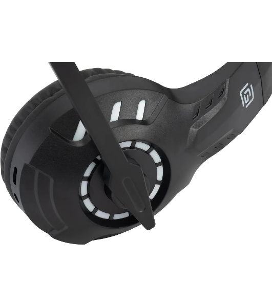Гарнитура Oklick HS-L420G чёрный, беспроводная + проводная, Bluetooth, до 30 ч, подсветка