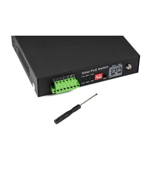 Коммутатор бесперебойный SKAT PoE-5E-1S UPS POE 120Вт порты: 5-Ethernet 1-Uplink