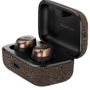 Гарнитура внутриканальные Sennheiser Momentum True Wireless 4 черный/медный беспроводные bluetooth в ушной раковине (700367 MTW4 BLACK COPPER)
