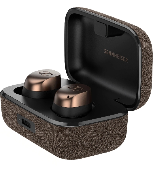 Гарнитура внутриканальные Sennheiser Momentum True Wireless 4 черный/медный беспроводные bluetooth в ушной раковине (700367 MTW4 BLACK COPPER)
