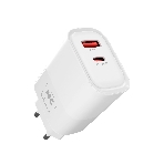 Сетевое зарядное устройство MORE CHOICE NC82a 1USB+1Type-C 3.0A PD 35W+QC3.0 для Type-C Type-C, белый, фото 1