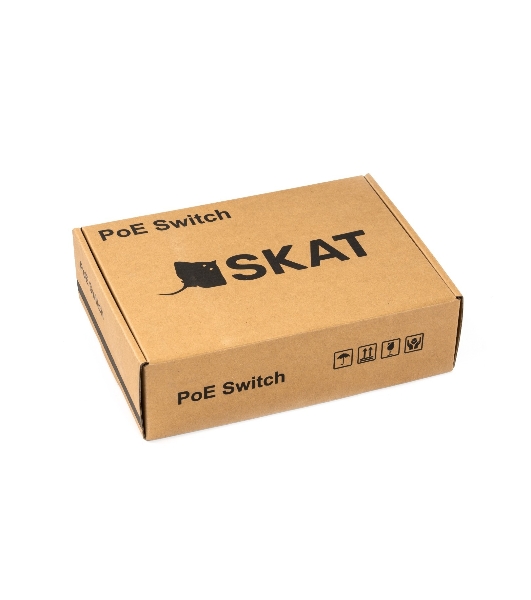 Коммутатор бесперебойный SKAT PoE-5E-1S UPS POE 120Вт порты: 5-Ethernet 1-Uplink
