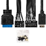 Компьютерный корпус Minitower ExeGate BAA-308UC-AAA400 (mATX, БП AAA400 с вент. 8см, 1хUSB/1хUSB 3.0/1хTypeC, HD Audio, черный), фото4