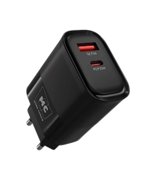 Сетевое зарядное устройство MORE CHOICE NC82a 1USB+1Type-C 3.0A PD 35W+QC3.0 для Type-C Type-C черный