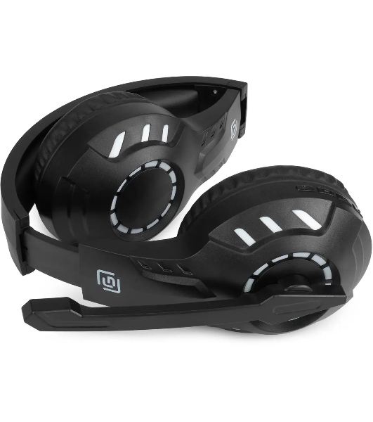 Гарнитура Oklick HS-L420G чёрный, беспроводная + проводная, Bluetooth, до 30 ч, подсветка