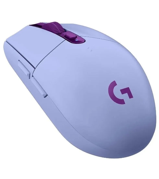 Мышь беспроводная Logitech G304 Lightspeed фиолетовый, 12000 dpi, радиоканал, USB, кнопки - 6