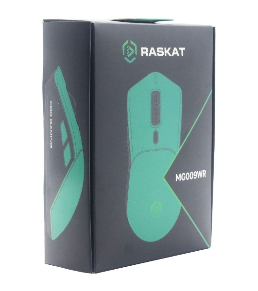 Мышь беспроводная/проводная Raskat MG009WR зеленый, 5000 dpi, радиоканал, USB, кнопки - 7