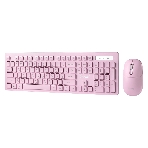 Комплект клавиатура+мышь Smartbuy 105AG беспроводной, USB, 1200 DPI, розовый, фото3