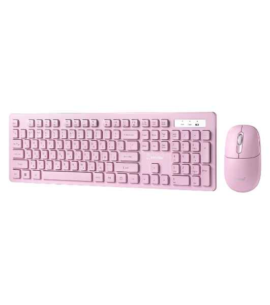 Комплект клавиатура+мышь Smartbuy 105AG беспроводной, USB, 1200 DPI, розовый