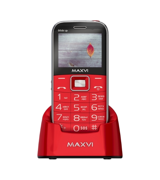 Мобильный телефон Maxvi B6ds up красный