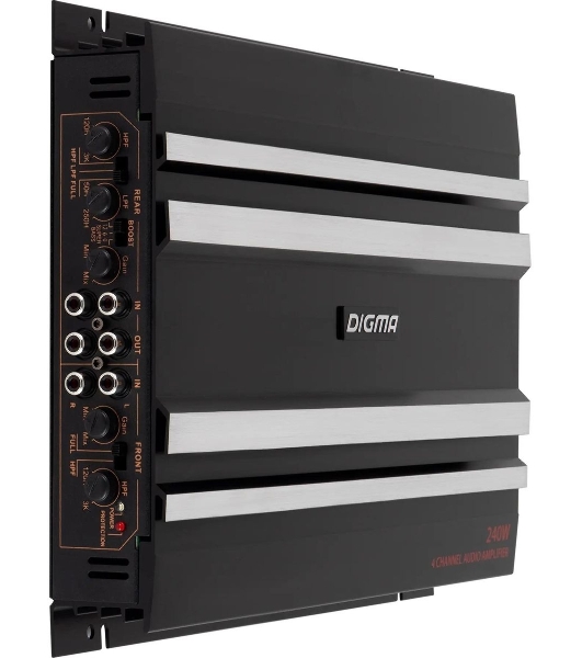 Усилитель автомобильный Digma DCP-400 четырехканальный