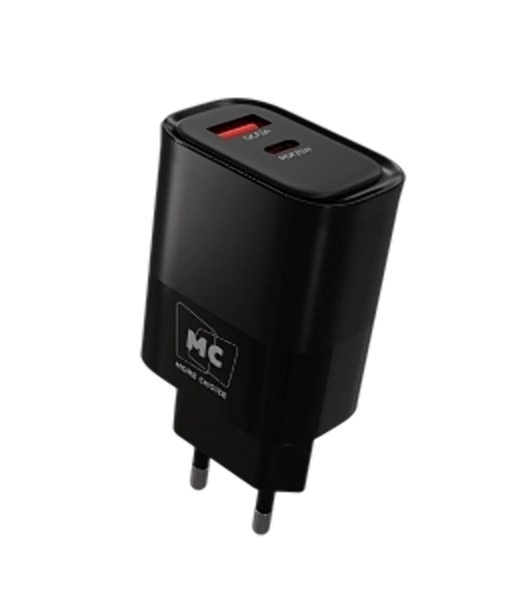 Сетевое зарядное устройство MORE CHOICE NC82a 1USB+1Type-C 3.0A PD 35W+QC3.0 для Type-C Type-C черный