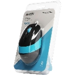 Мышь проводная A4Tech Fstyler FM10 черный/синий, 1600 dpi, USB, кнопки - 4, фото3
