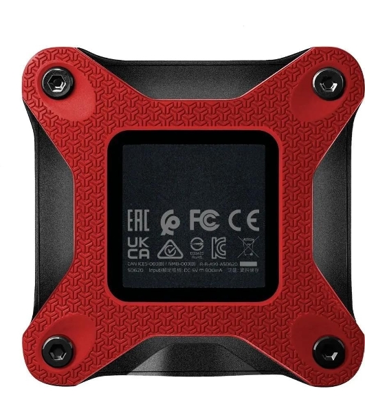 Внешний SSD ADATA SD620, 1TB, USB 3.2 Gen 2 Type-A, R/W 550/480, красный