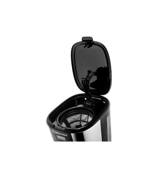 Кофеварка капельная BRAYER BR1122 черный, исп. кофе - молотый, 1.5 л, 900 Вт