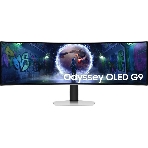 Монитор 49' Samsung Odyssey OLED G9 S49DG932SIXCI OLED 5120x1440, 240 Гц, 0.03 мс, 32:9, 250 кд/м², 1xHDMI, 1xDP, 2xUSB-C, 1x3.5 мм, изогнутый R1800, серебристы, фото 1