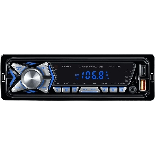Автомагнитола Digma MCP-227B, 1 DIN, Bluetooth, USB Type-A, AUX, пульт ДУ
