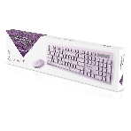Комплект клавиатура+мышь Smartbuy 105AG беспроводной, USB, 1200 DPI, розовый, фото4