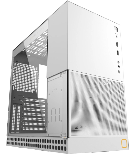 Компьютерный корпус без блока питания Geometric Future Model 4 King Arthur, Midi-Tower, TG, no fans, 2xUSB-A 3.0, 1xUSB 3.2 Type-C, E-ATX, ATX, mATX, mITX белый