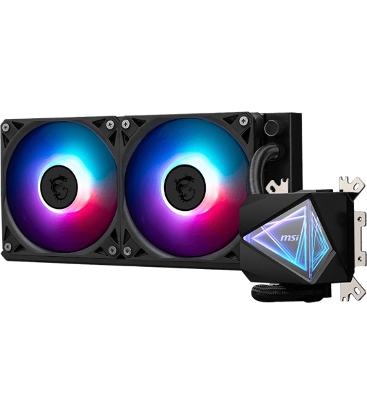 Жидкостная система охлаждения MSI MAG CORELIQUID I240 2x ARGb Gen2 Fan, ARGb Gen2 Block, Color Box