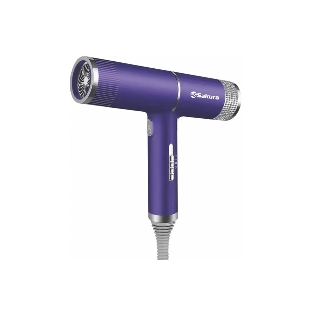 Фен SAKURA SA-4051V фиолетовый/серый, 1600 Вт, компактный