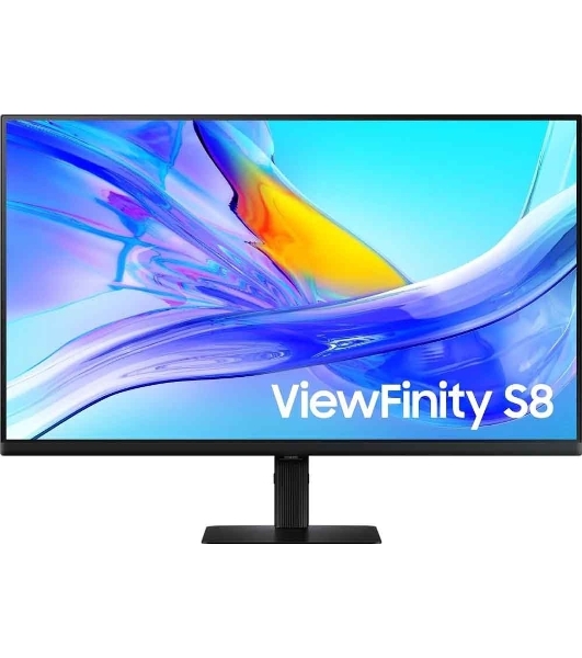 Монитор 32' Samsung ViewFinity S8 S80UD S32D804UAI VA 3840x2160, 60 Гц, 5 мс, 16:9, 350 кд/м², 1xHDMI, 1xDP, 1xUSB-C, 3xUSB, 1xRJ-45, черный