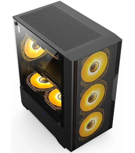 Компьютерный корпус Accord ACC-ZCU1B черный без БП mATX 3x120мм 1xUSB3.0 1xUSB3.1 audio