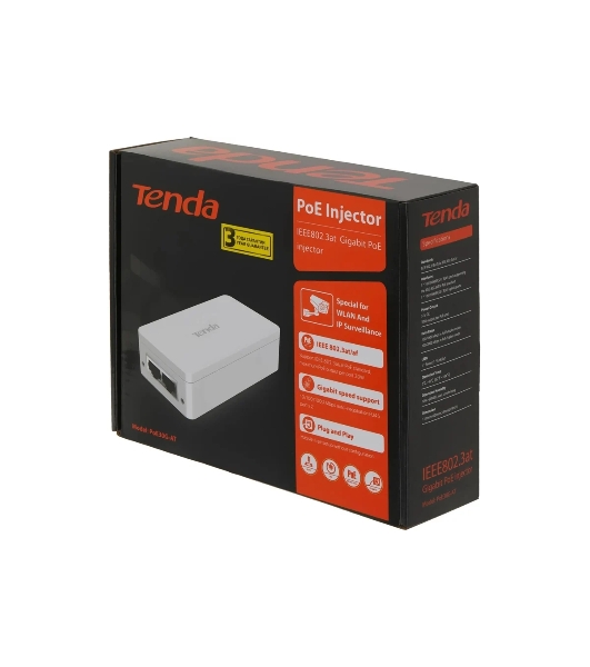 Сетевое оборудование Tenda Адаптер PoE гигабитный (POE30G-AT)