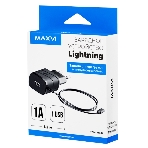Сетевое зарядное устройство Maxvi TCM-101LB 1A, Lightning, 1xUSB-A, черный, фото2