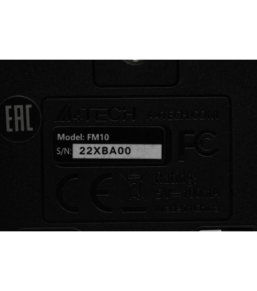 Мышь проводная A4Tech Fstyler FM10 черный/синий, 1600 dpi, USB, кнопки - 4