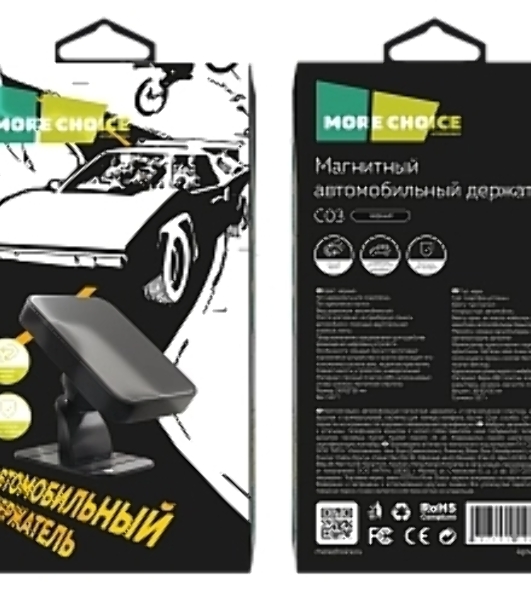 Автомобильный держатель MORE CHOICE C03 черный