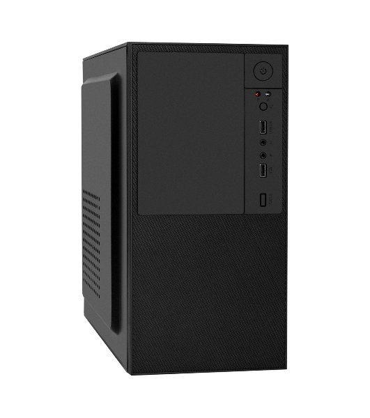 Компьютерный корпус Minitower ExeGate BAA-308U2-AAA400 (mATX, БП AAA400 с вент. 8см, 1хUSB+2хUSB 3.0, HD Audio, черный)
