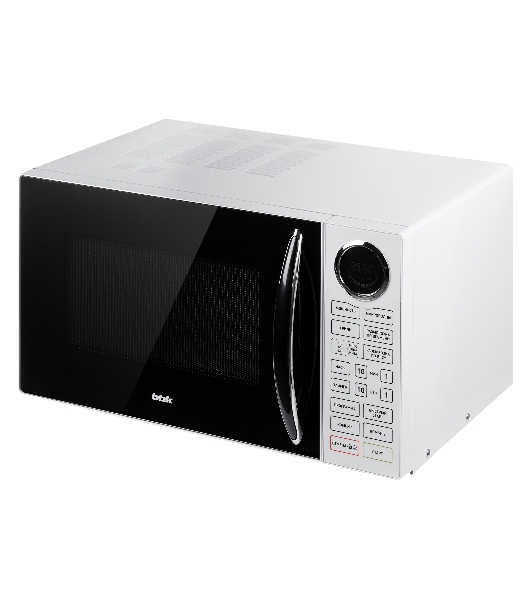 Микроволновая печь BBK 23MWG-930S/BW белый/черный, 23 л, 900 Вт, переключатели - сенсор