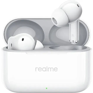 Наушники TWS Realme Buds T200 белый, внутриканальные, Bluetooth, до 30 ч