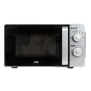 Микроволновая печь JVC JK-MW140M серебристый, 20 л, 700 Вт, переключатели - поворотный механизм