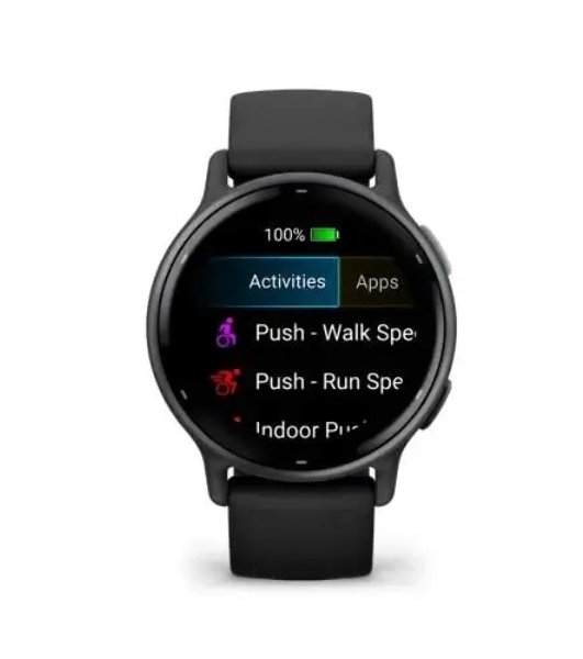Умные часы Garmin Vivoactive 5, 1.2' AMOLED, 5G, Wi-Fi, Bluetooth, NFC, 5 ATM, черный