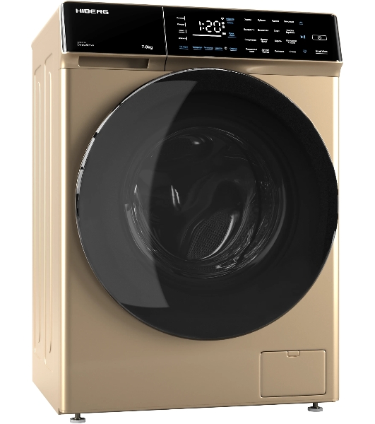 Стиральная машина HIBERG i-DDQ9 - 712 G золотистый, загр. фронтальная макс.: 7 кг 1200 об/мин класс: А+++