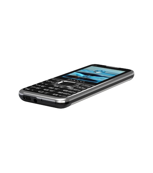Мобильный телефон Maxvi X10i серебристый металлик