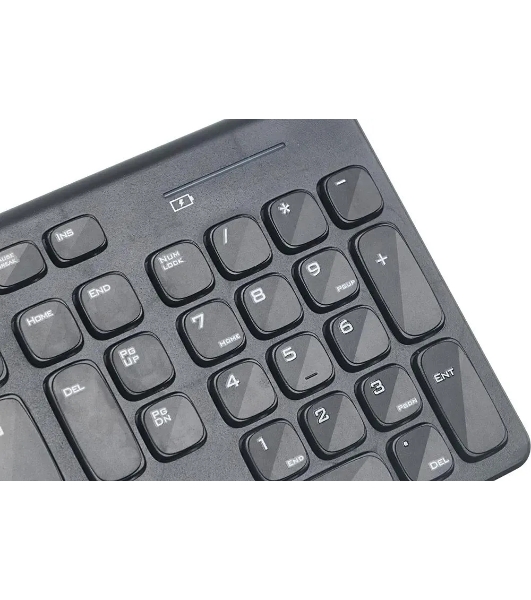 Комплект клавиатура+мышь Oklick 220M беспроводной, USB, 1000 DPI, чёрный